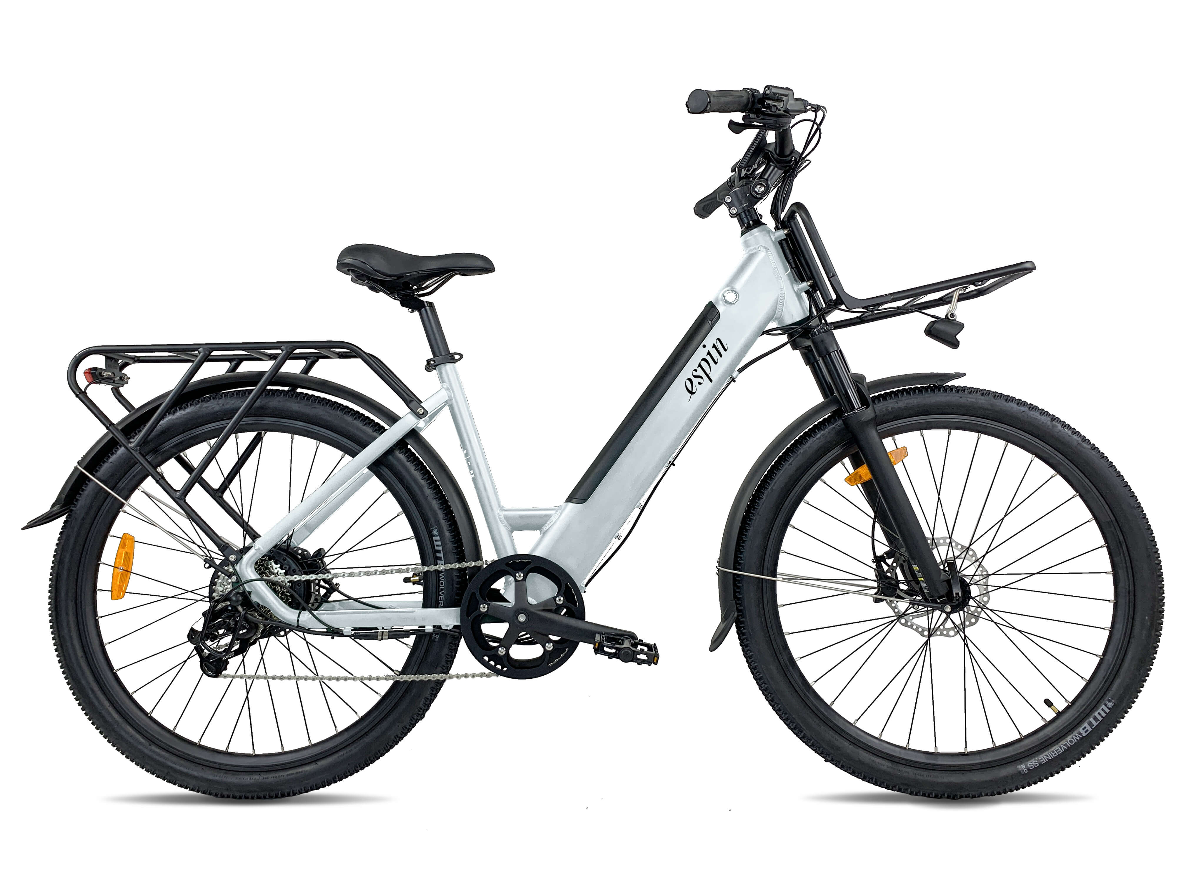 Espin Flow Folding Fat Tire Electric Bike & City Bicycle & urban commuter & cruise bikes for zipping from city streets to train to work