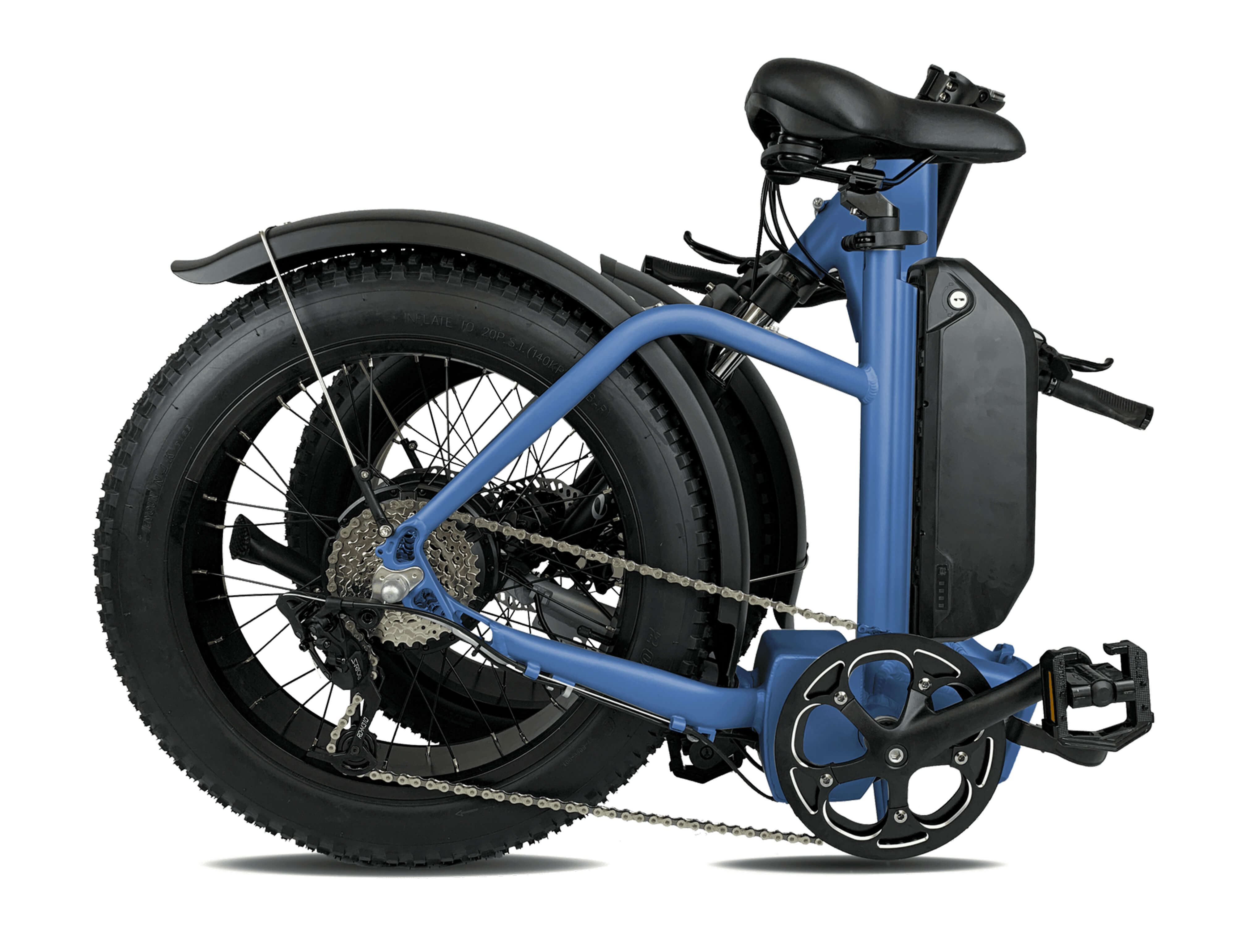 Espin nesta Folding Fat Tire Electric Bike & City Bicycle & urban commuter with step-through frame that is ready to conquer any and all terrain