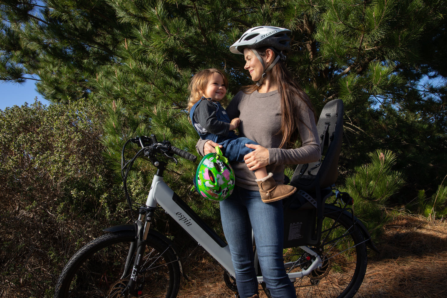 What safety gear is recommended for mountain e-bike riders?