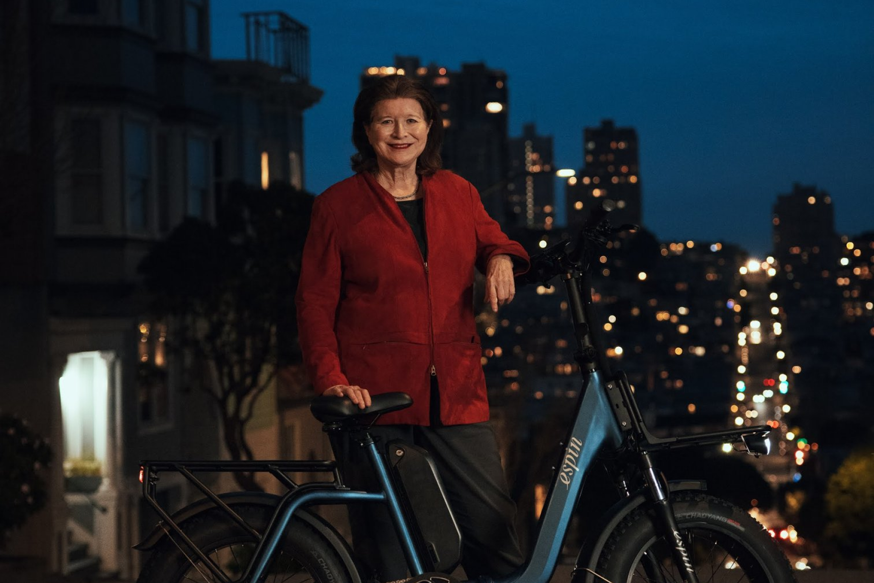 woman cycling