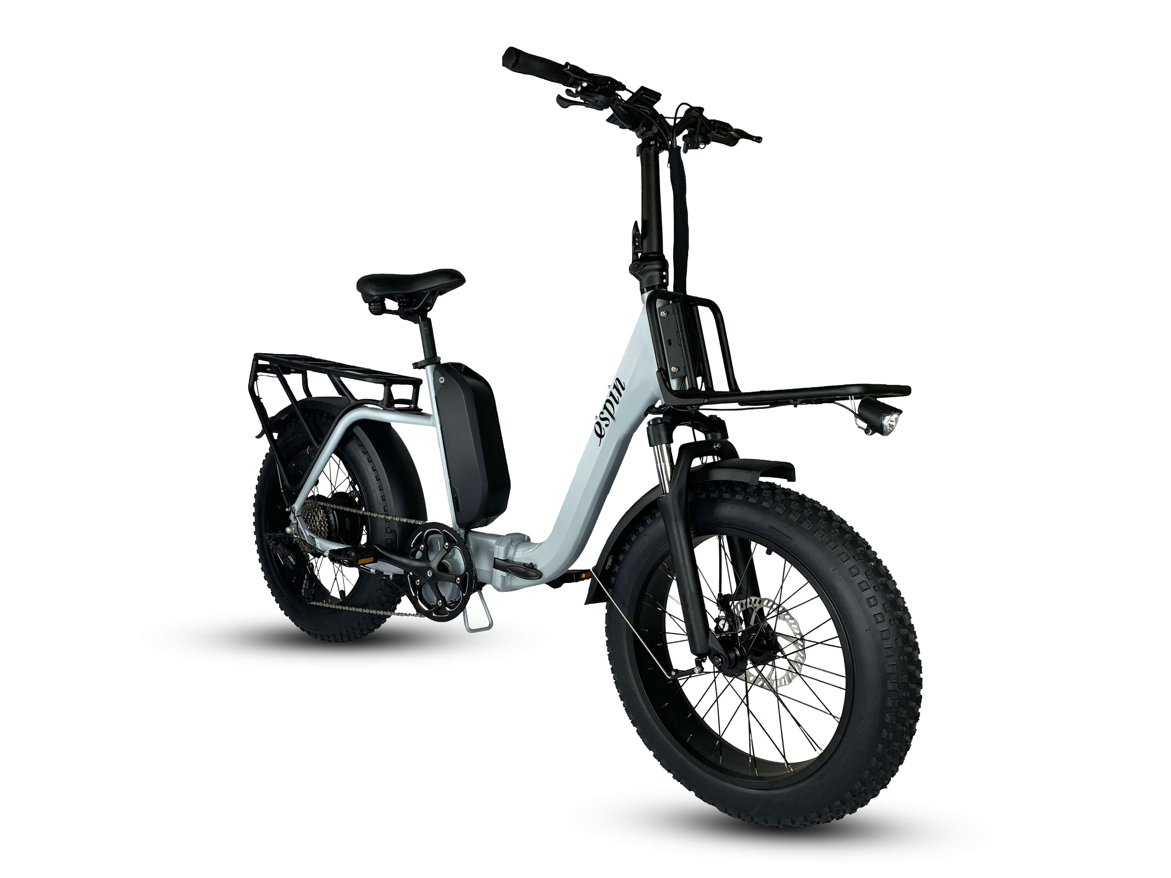 Espin nesta Folding Fat Tire Electric Bike & City Bicycle is equipped with 750W high-speed brushless motor and Lightweight Aluminum eBike Frame