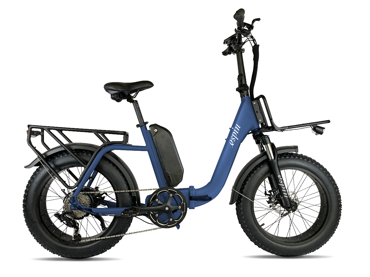 The Espin E-bike Front Rack mounts directly to the frame of Ebikes and provides a flat mounting point for a variety of cargo carrying accessories